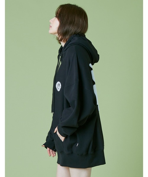 Little sunny bite（リトルサニーバイト）の「Hibiscus hoodie（パーカー・レディース・ホワイト/レッド/ブラック・FREE）」の9枚目の写真