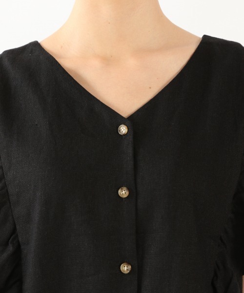 LOWRYS FARM(ローリーズファーム)の「L/R2WAYラッフルブラウス 892380(シャツ/ブラウス・レディース・ブラック/グリーン/アイボリー/パープル・FREE)」の17枚目の写真