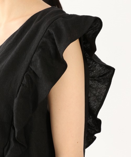 LOWRYS FARM(ローリーズファーム)の「L/R2WAYラッフルブラウス 892380(シャツ/ブラウス・レディース・ブラック/グリーン/アイボリー/パープル・FREE)」の19枚目の写真