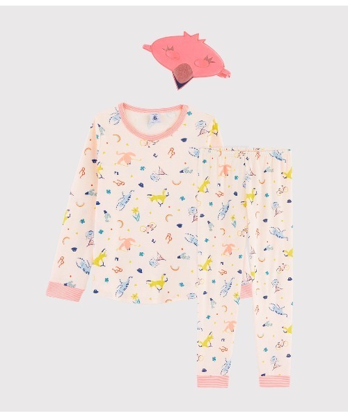 セール マスク付きプリント長袖パジャマ ルームウェア パジャマ Petit Bateau プチバトー のファッション通販 Zozotown