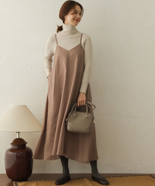 URBAN RESEARCH DOORS（アーバンリサーチドアーズ）の「2WAYキャミソールワンピース（ワンピース・レディース・ブラック/モカ/グリーン・ONE）」の9枚目の写真