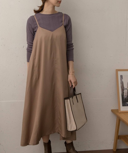 URBAN RESEARCH DOORS（アーバンリサーチドアーズ）の「2WAYキャミソールワンピース（ワンピース・レディース・ブラック/モカ/グリーン・ONE）」の11枚目の写真