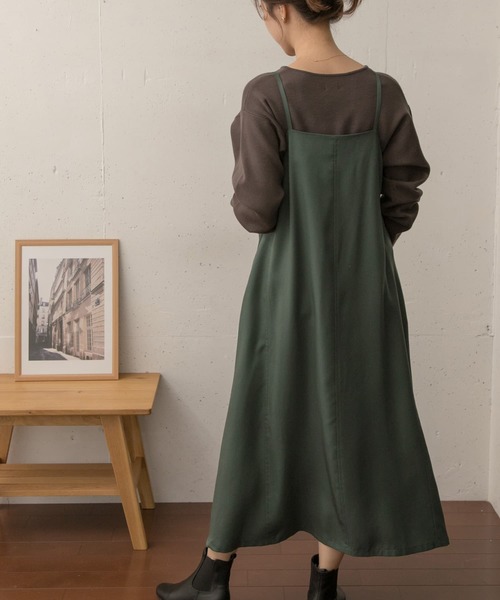 URBAN RESEARCH DOORS（アーバンリサーチドアーズ）の「2WAYキャミソールワンピース（ワンピース・レディース・ブラック/モカ/グリーン・ONE）」の20枚目の写真