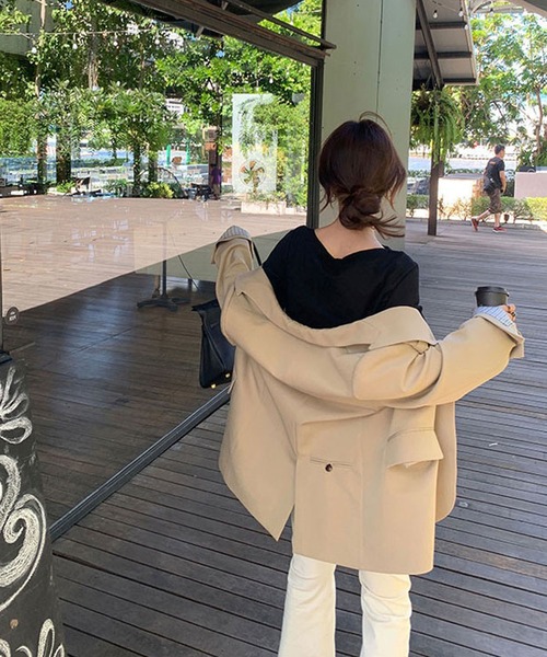 Girly Doll(ガーリードール)の「テーラードジャケット・パンツ セットアップ(セットアップ・レディース・ブラック/ベージュ/モカ/グレー・L/M)」の19枚目の写真