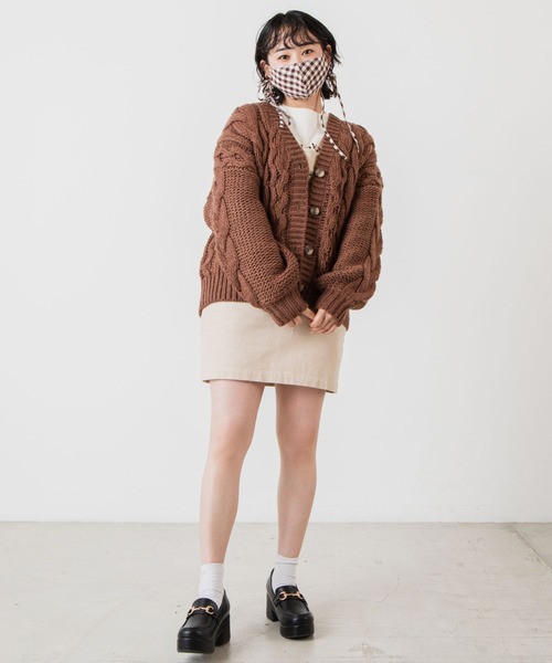 WEGO（ウィゴー）の「WEGO/ギンガムロングリボンマスク（マスク・レディース・ブラック/ブラウン・FREE）」の6枚目の写真