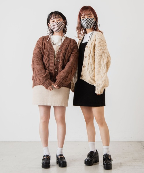 WEGO（ウィゴー）の「WEGO/ギンガムロングリボンマスク（マスク・レディース・ブラック/ブラウン・FREE）」の13枚目の写真