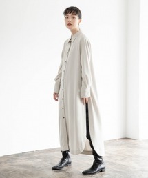 LOWRYS FARM | サイドスリットシャツワンピース　919029(ワンピース)