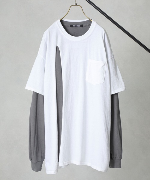 Made In Standard Zozo限定 Print Ls Tee With Pocket Tee ビッグシルエットレイヤードカットオフポケットロンt Tシャツ カットソー Made In Standard メイドインスタンダード のファッション通販 Zozotown