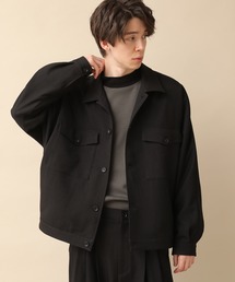 JUNRED | 【21S/S最新】ウォッシャブルサージドルマンショートブルゾン【セットアップ対応】(ブルゾン)