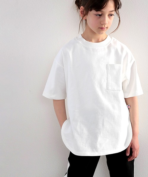 classicalelf（クラシカルエルフ）の「キッズ 綿100％USAコットン。ゆったりシルエットTee（Tシャツ/カットソー・キッズ・ブラック/オフホワイト/グレイッシュベージュ・130/140/150/160）」の15枚目の写真