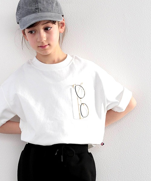 classicalelf（クラシカルエルフ）の「キッズ 綿100％USAコットン。ゆったりシルエットTee（Tシャツ/カットソー・キッズ・ブラック/オフホワイト/グレイッシュベージュ・130/140/150/160）」の7枚目の写真