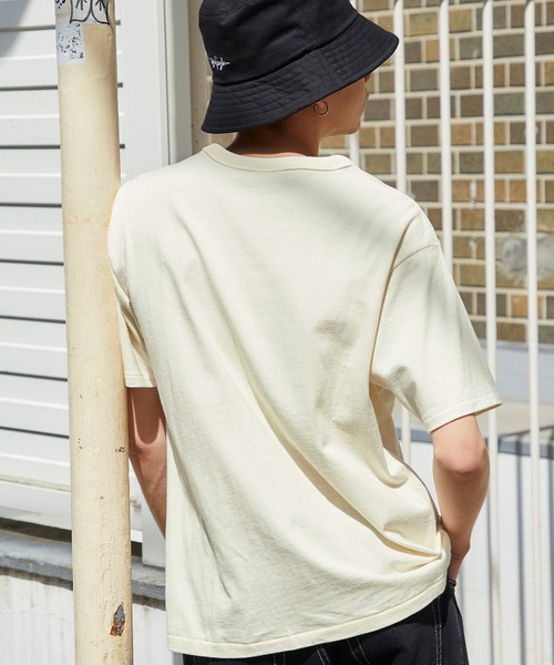 Lee(リー)の「Lee/リー DENIM POCKET S/S TEE ロゴピスネーム デニムポケット半袖Tシャツ(Tシャツ/カットソー・メンズ・ホワイト/ブラック/ラベンダー/ベージュ系その他/グリーン系その他・M/L/XL)」の8枚目の写真