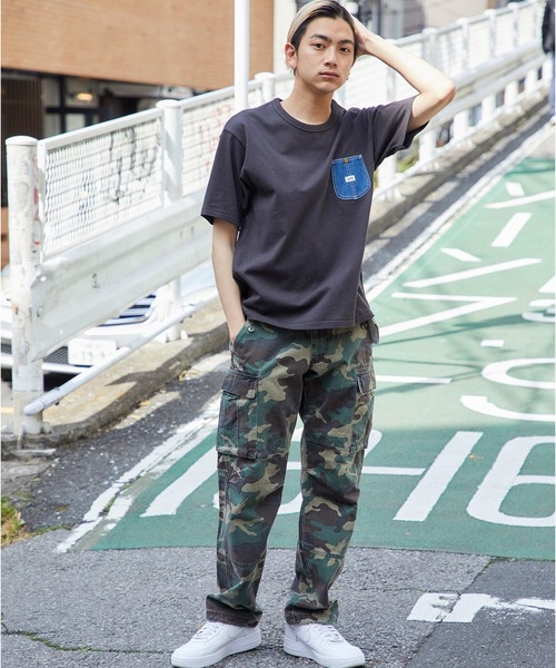 Lee/リー DENIM POCKET S/S TEE ロゴピスネーム デニムポケット半袖T