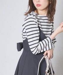 natural couture | 便利なベーシックボーダーT(Tシャツ/カットソー)