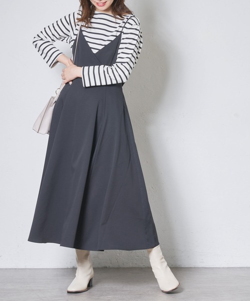 natural couture(ナチュラルクチュール)の「便利なベーシックボーダーT(Tシャツ/カットソー・レディース・ブラック/ベージュ/サックスブルー/イエロー/ピンク・FREE)」の6枚目の写真