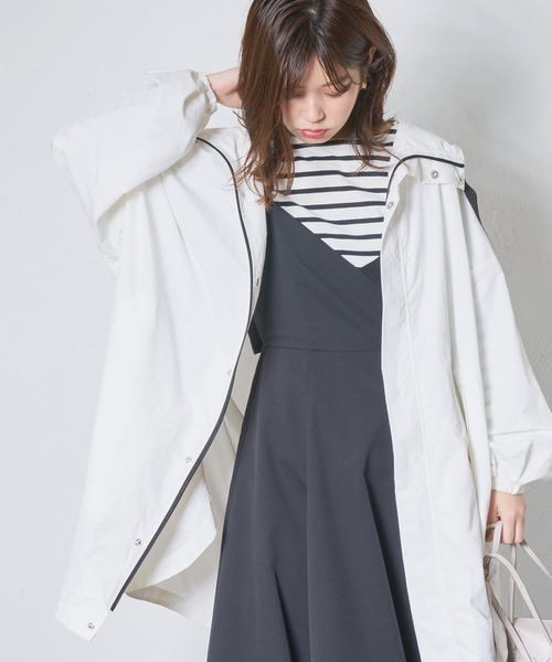 natural couture(ナチュラルクチュール)の「便利なベーシックボーダーT(Tシャツ/カットソー・レディース・ブラック/ベージュ/サックスブルー/イエロー/ピンク・FREE)」の7枚目の写真