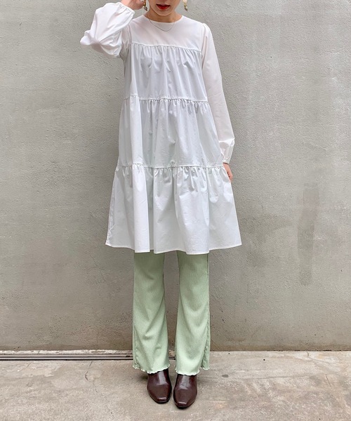 【12月スーパーSALE 15％OFF】 CIAOPANIC（チャオパニック）の「ティアードチュニック トップス
