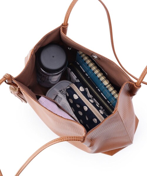 pink adobe（ピンクアドベ）の「◆タッセル付き ショルダーバッグ（トートバッグ・レディース・ライトベージュ/グレー系/サンドベージュ/ブラック/ブラウン系9/グリーン系・00）」の19枚目の写真