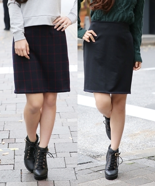 Heather（ヘザー）の「リバーシブルイージータイトスカート　554544（スカート・レディース・ホワイト×ブラック/グリーン系その他/ライトカーキ/ブルー系その他/ホワイト系その他/レッド系その他・FREE）」の6枚目の写真