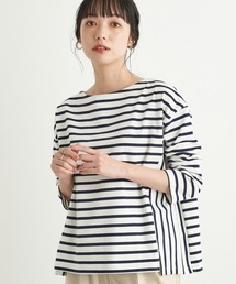 earth music&ecology | サイド切替ボーダープルオーバー ＊(Tシャツ/カットソー)
