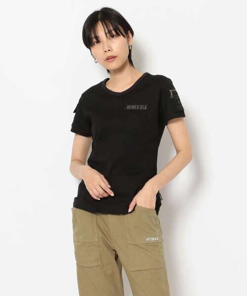 tシャツ 「WEB限定」Vネックファテーグ ロングスリーブティーシャツ/  V-NECK FATIGUE T-SHIRT レディース WEB限定】ファティーグVネックティーシャツ/ FATIGUE V-NECK T