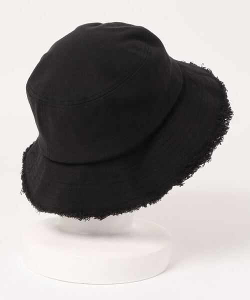 archives(アルシーヴ)の「コットンスラブフリンジハット(ハット・レディース・ベージュ/オフホワイト/ブラック・MEDIUM)」の4枚目の写真