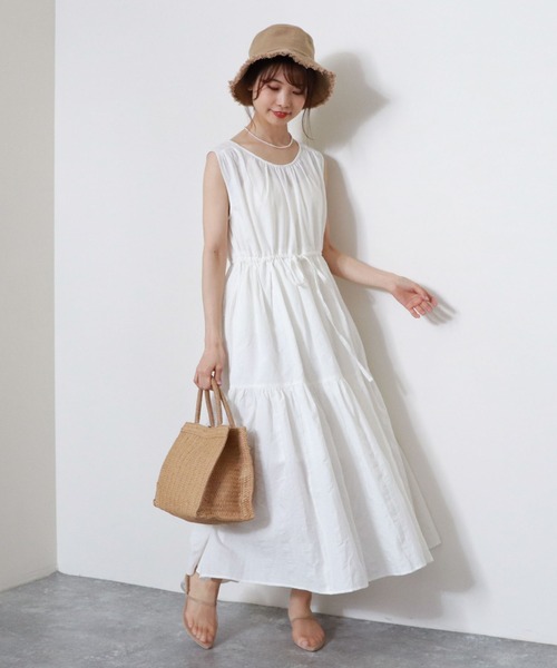 archives(アルシーヴ)の「コットンスラブフリンジハット(ハット・レディース・ベージュ/オフホワイト/ブラック・MEDIUM)」の8枚目の写真