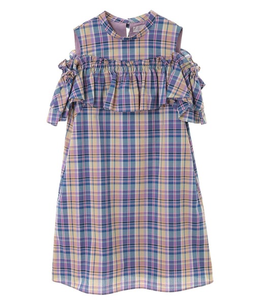 セール オフショルフリルチェックワンピース ワンピース 31 Sons De Mode トランテアン ソン ドゥ モード のファッション通販 Zozotown