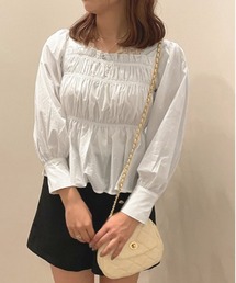 バックリボンペプラムブラウス【ZOZOTOWN限定アイテム】