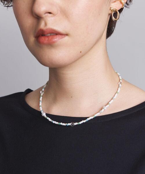 CECEchic（シーシーシック）の「＜cecechic＞ビーズネックレス（ネックレス・レディース・ホワイト/その他1・FREE）」の2枚目の写真