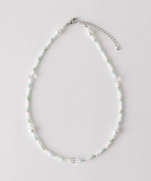 CECEchic（シーシーシック）の「＜cecechic＞ビーズネックレス（ネックレス・レディース・ホワイト/その他1・FREE）」の3枚目の写真