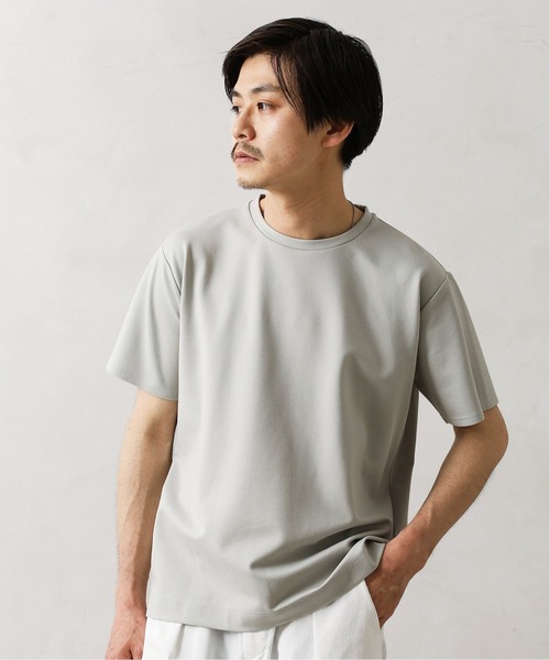 417 EDIFICE（フォーワンセブンエディフィス）の「コンパクトポンチショートスリーブクルーネック（Tシャツ/カットソー・メンズ・ブラック/ホワイト/ブラウン/チョコ/グリーン/オレンジ/ネイビー/ライトグレー・SMALL/MEDIUM/LARGE/X-LARGE）」の6枚目の写真