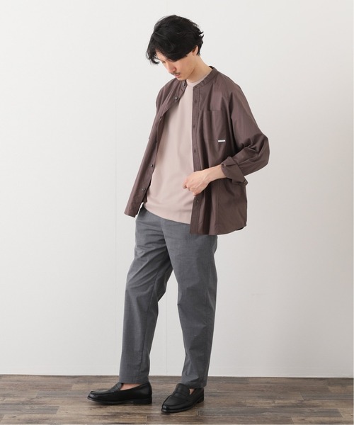 417 EDIFICE（フォーワンセブンエディフィス）の「コンパクトポンチショートスリーブクルーネック（Tシャツ/カットソー・メンズ・ブラック/ホワイト/ブラウン/チョコ/グリーン/オレンジ/ネイビー/ライトグレー・SMALL/MEDIUM/LARGE/X-LARGE）」の21枚目の写真