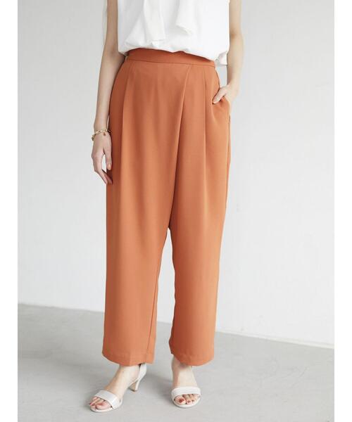 CRAFT STANDARD BOUTIQUE（クラフトスタンダードブティック）の「ラップ風テーパードパンツ　＊◇（スラックス・レディース・ミント/オレンジ/ネイビー/モカ・M/L）」の13枚目の写真