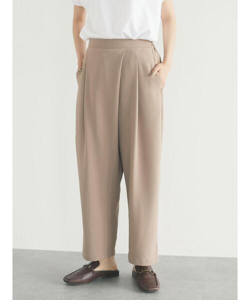 CRAFT STANDARD BOUTIQUE（クラフトスタンダードブティック）の「ラップ風テーパードパンツ　＊◇（スラックス・レディース・ミント/オレンジ/ネイビー/モカ・M/L）」の14枚目の写真