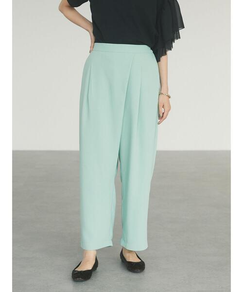 CRAFT STANDARD BOUTIQUE（クラフトスタンダードブティック）の「ラップ風テーパードパンツ　＊◇（スラックス・レディース・ミント/オレンジ/ネイビー/モカ・M/L）」の15枚目の写真