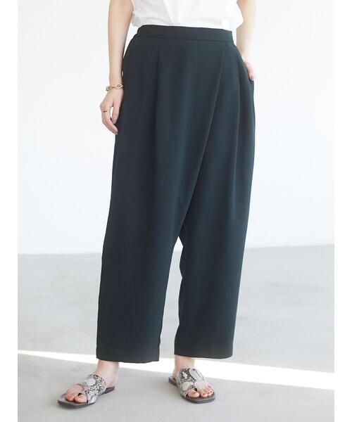 CRAFT STANDARD BOUTIQUE（クラフトスタンダードブティック）の「ラップ風テーパードパンツ　＊◇（スラックス・レディース・ミント/オレンジ/ネイビー/モカ・M/L）」の16枚目の写真