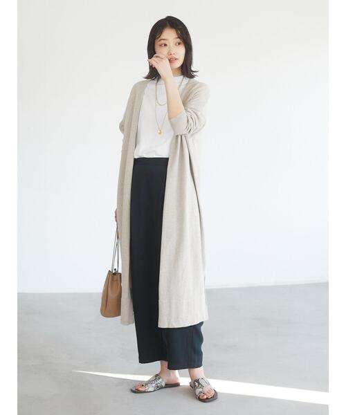 CRAFT STANDARD BOUTIQUE（クラフトスタンダードブティック）の「ラップ風テーパードパンツ　＊◇（スラックス・レディース・ミント/オレンジ/ネイビー/モカ・M/L）」の18枚目の写真