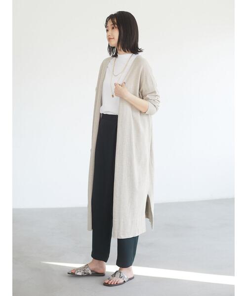 CRAFT STANDARD BOUTIQUE（クラフトスタンダードブティック）の「ラップ風テーパードパンツ　＊◇（スラックス・レディース・ミント/オレンジ/ネイビー/モカ・M/L）」の20枚目の写真