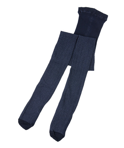 NIMES（ニーム）の「Guevarazzi ヘリンボンタイツ（タイツ/ストッキング・レディース・ブラック/ダークグレー/ネイビー・FREE）」の3枚目の写真