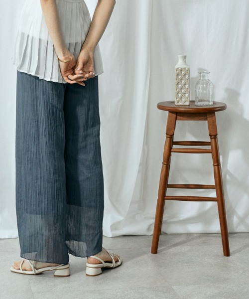 Amourire（アムリール）の「シアープリーツパンツ（その他パンツ・レディース・カーキ/ピンク/ブルーグレー/キャメル・M）」の13枚目の写真