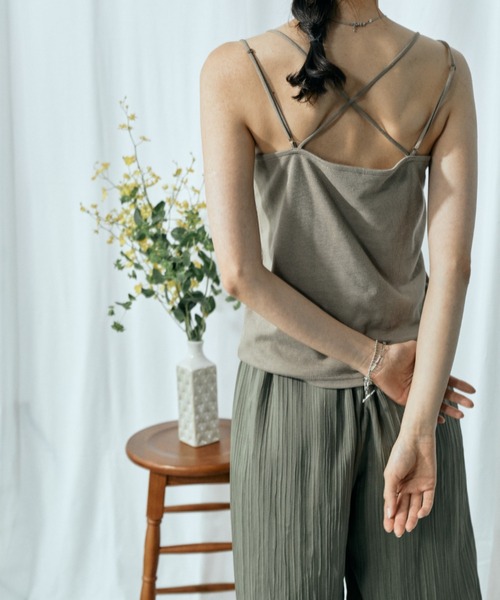 Amourire（アムリール）の「シアープリーツパンツ（その他パンツ・レディース・カーキ/ピンク/ブルーグレー/キャメル・M）」の19枚目の写真