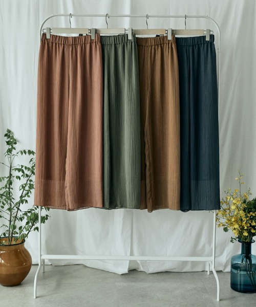 Amourire（アムリール）の「シアープリーツパンツ（その他パンツ・レディース・カーキ/ピンク/ブルーグレー/キャメル・M）」の18枚目の写真