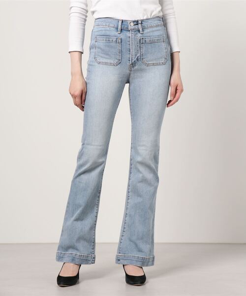 GAP（ギャップ）の「ヴィンテージスタイル ハイウエスト フレアジーンズ（デニムパンツ・レディース・ライトインディゴブルー・24/23/27/26/25/28/29/30）」の5枚目の写真