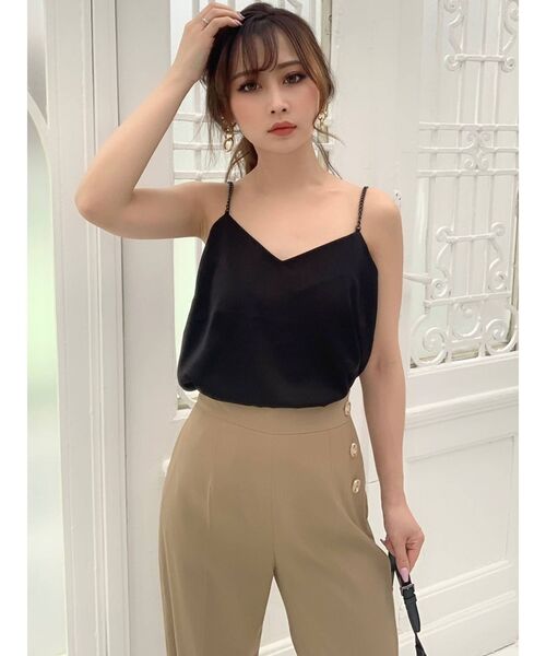 RESEXXY（リゼクシー）の「フロントボタンセミワイドパンツ【セットアップ着用可能】（その他パンツ・レディース・ベージュ/ブラウン/グリーン・FREE）」の12枚目の写真