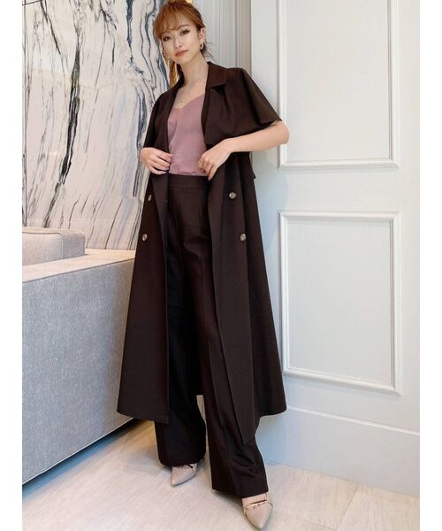 RESEXXY（リゼクシー）の「フロントボタンセミワイドパンツ【セットアップ着用可能】（その他パンツ・レディース・ベージュ/ブラウン/グリーン・FREE）」の20枚目の写真