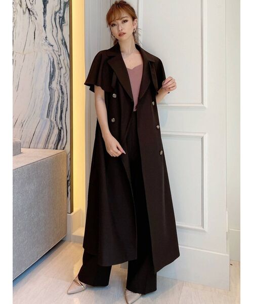 RESEXXY（リゼクシー）の「フロントボタンセミワイドパンツ【セットアップ着用可能】（その他パンツ・レディース・ベージュ/ブラウン/グリーン・FREE）」の8枚目の写真