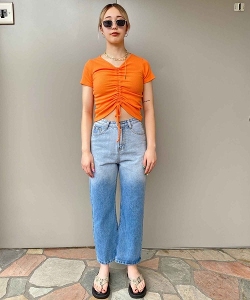 atmos pink（アトモスピンク）の「atmos pink トングサンダル（サンダル・レディース・ホワイト/アニマル/ブラック・M/S/L）」の5枚目の写真