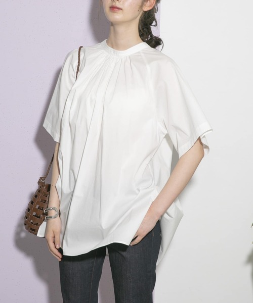 UR Lab.（アーバンリサーチラボ）の「バックリボンオーバーブラウス（シャツ/ブラウス・レディース・ブラック/ブラウン/オフホワイト・FREE）」の6枚目の写真