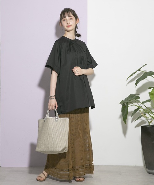 UR Lab.（アーバンリサーチラボ）の「バックリボンオーバーブラウス（シャツ/ブラウス・レディース・ブラック/ブラウン/オフホワイト・FREE）」の18枚目の写真